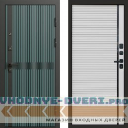 Входная дверь ГРАУНД Velutto Verde Бетон Porte white